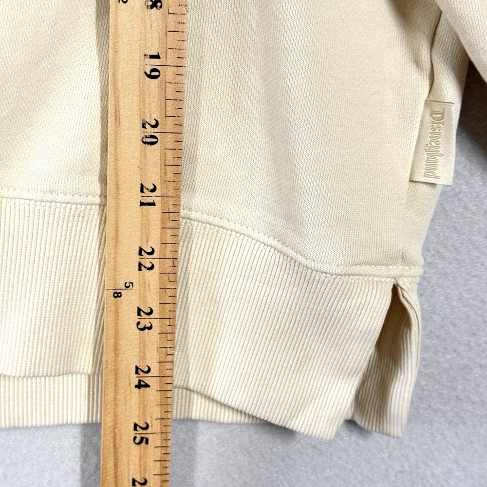 Disneyland Resort Sweatshirt Size XS Happiest Place on Earth Embroidered Cream - Picture 12 of 12